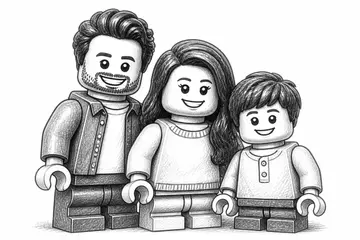 Laser-ready design for hardwood, Creative Studio · LEGO Minifigure style, CO2 laser engraving file, — free download