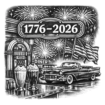 American bicentennial celebration scene, Pencil-Sketch style, CO2 laser engraving file, — free download