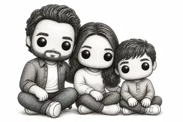 Laser-ready design for hardwood, Creative Studio · Funko Pop Figure style, CO2 laser engraving file, — free download